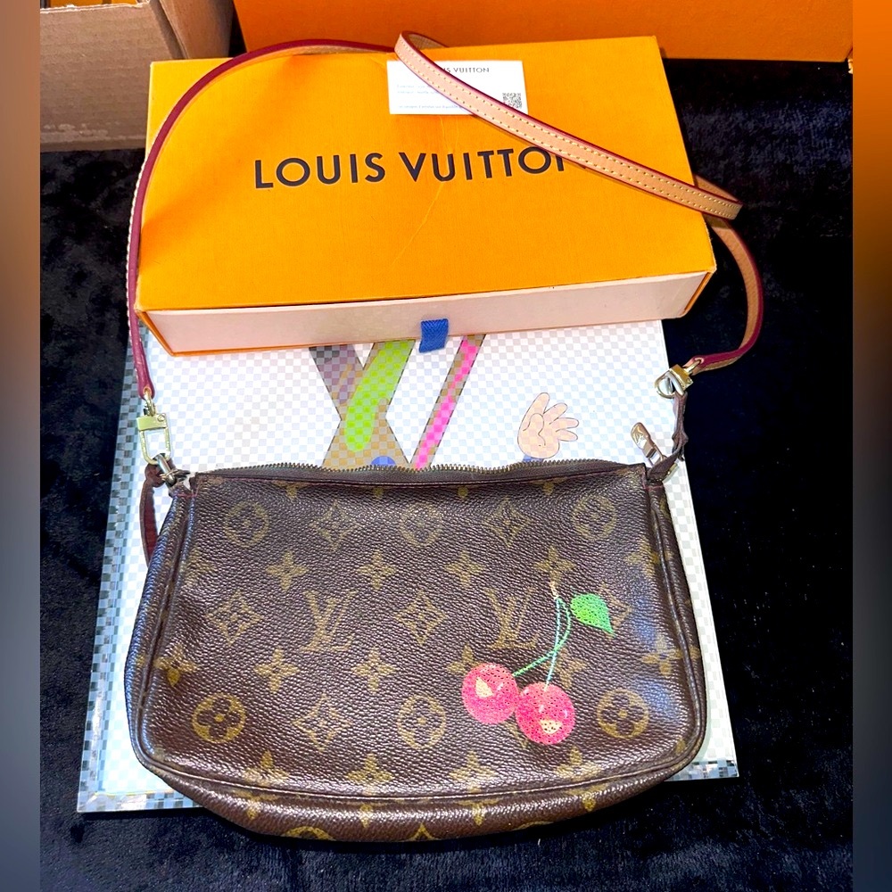 SOLD 🍒Louis Vuitton Limited Edition Cherry Cerises full size pochette